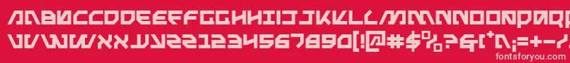 Metal Font – Pink Fonts on Red Background