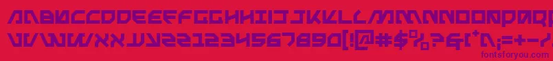 Metal Font – Purple Fonts on Red Background