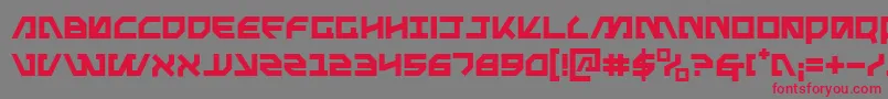 Metal Font – Red Fonts on Gray Background