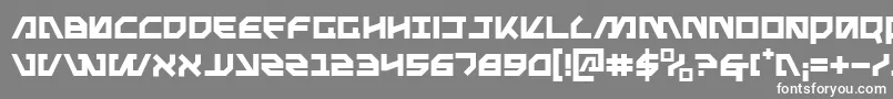 フォントMetal – 灰色の背景に白い文字