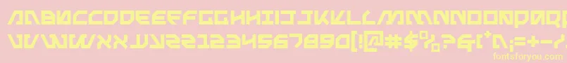 Metal Font – Yellow Fonts on Pink Background