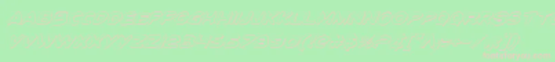 Toontisi Font – Pink Fonts on Green Background