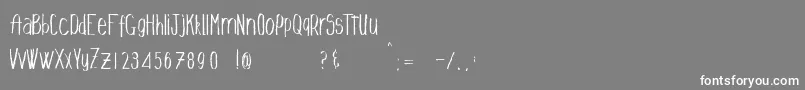 Talldrink Font – White Fonts on Gray Background