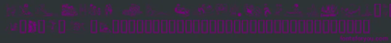 Randr Font – Purple Fonts on Black Background