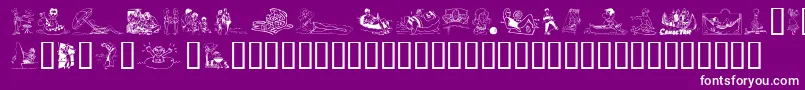 Randr Font – White Fonts on Purple Background