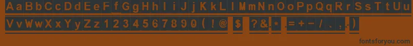 Melonseedless Font – Black Fonts on Brown Background