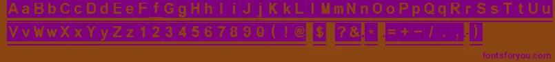 Melonseedless Font – Purple Fonts on Brown Background