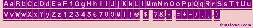 Melonseedless Font – Purple Fonts on Pink Background
