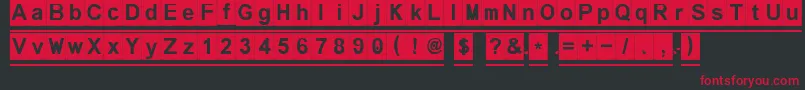 Melonseedless Font – Red Fonts on Black Background