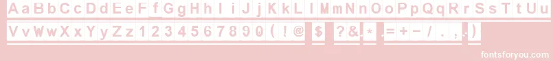 Melonseedless Font – White Fonts on Pink Background