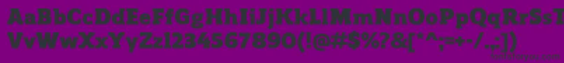 フォントReganslabBlack – 紫の背景に黒い文字