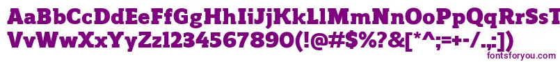 ReganslabBlack Font – Purple Fonts on White Background