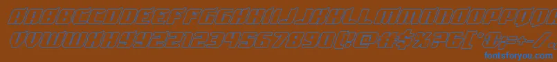 Spartacoout Font – Blue Fonts on Brown Background