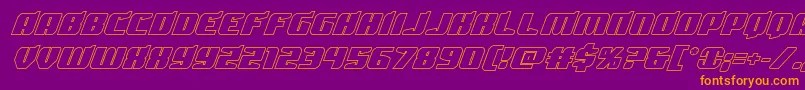 Spartacoout Font – Orange Fonts on Purple Background