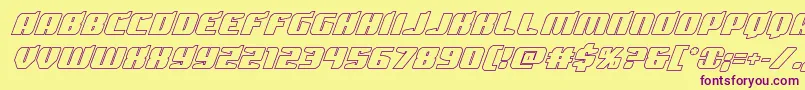 Spartacoout Font – Purple Fonts on Yellow Background