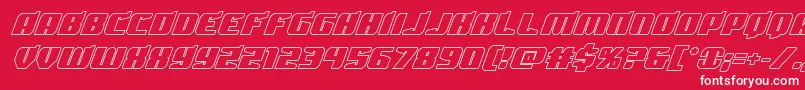 Spartacoout Font – White Fonts on Red Background