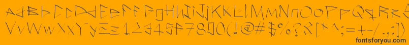 Ilostitinthestreet Font – Black Fonts on Orange Background