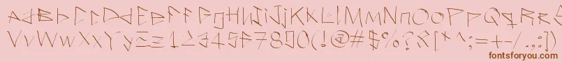 Ilostitinthestreet Font – Brown Fonts on Pink Background