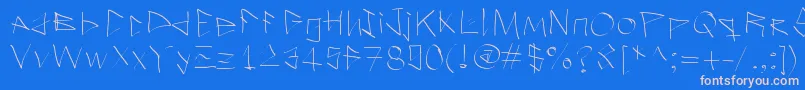 Ilostitinthestreet Font – Pink Fonts on Blue Background