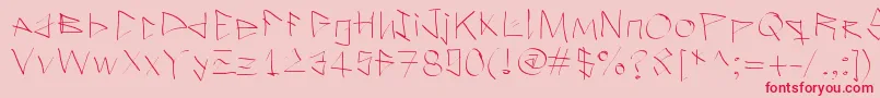Ilostitinthestreet Font – Red Fonts on Pink Background
