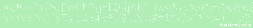 Ilostitinthestreet Font – White Fonts on Green Background