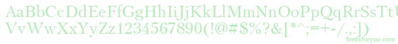 Petersburg Font – Green Fonts on White Background