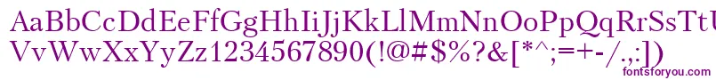 Petersburg Font – Purple Fonts on White Background