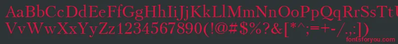 Petersburg Font – Red Fonts on Black Background
