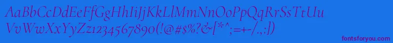 Más sobre la fuente CormorantLightitalic fuente CormorantLightitalic – Fuentes Moradas Sobre Fondo Azul