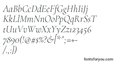  CormorantLightitalic font