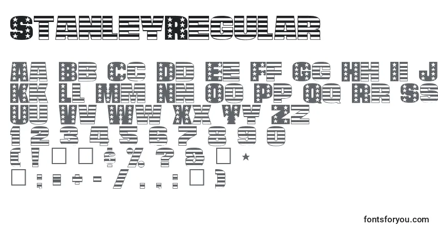 Шрифт StanleyRegular – алфавит, цифры, специальные символы