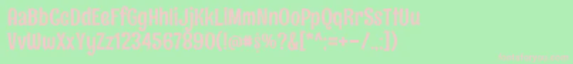 RumraisinRegular Font – Pink Fonts on Green Background