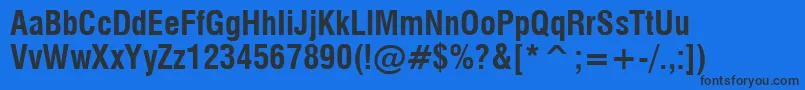 MilfcdB Font – Black Fonts on Blue Background
