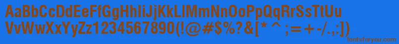 Шрифт MilfcdB – коричневые шрифты на синем фоне