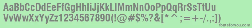 MilfcdB Font – Gray Fonts on Green Background