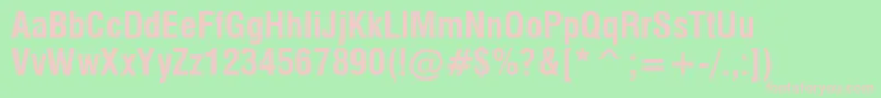 MilfcdB Font – Pink Fonts on Green Background