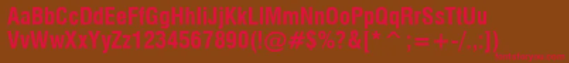 MilfcdB Font – Red Fonts on Brown Background