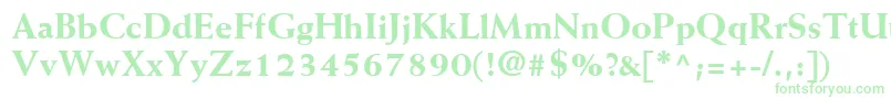 MissiveBlackSsiExtraBold Font – Green Fonts on White Background