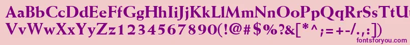 Подробнее о шрифте MissiveBlackSsiExtraBold Шрифт MissiveBlackSsiExtraBold – фиолетовые шрифты на розовом фоне