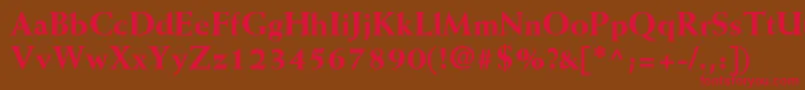 MissiveBlackSsiExtraBold Font – Red Fonts on Brown Background