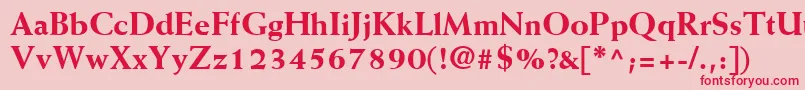 MissiveBlackSsiExtraBold Font – Red Fonts on Pink Background