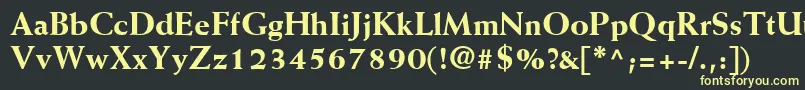 MissiveBlackSsiExtraBold Font – Yellow Fonts on Black Background