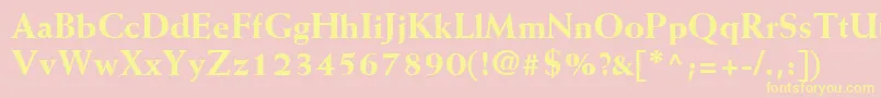 MissiveBlackSsiExtraBold Font – Yellow Fonts on Pink Background