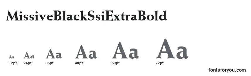 MissiveBlackSsiExtraBold Font Sizes