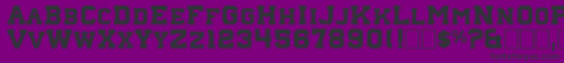 Nebraska4 Font – Black Fonts on Purple Background