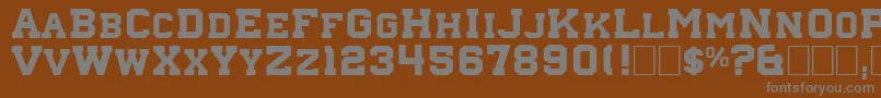 Шрифт Nebraska4 – серые шрифты на коричневом фоне