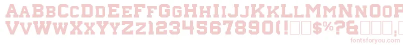 Nebraska4 Font – Pink Fonts on White Background