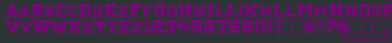 Nebraska4 Font – Purple Fonts on Black Background