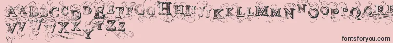 VtksSimplexBeauty2 Font – Black Fonts on Pink Background