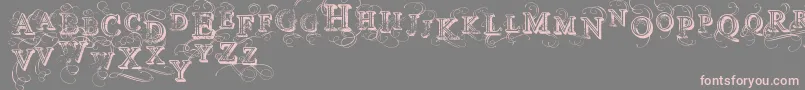 VtksSimplexBeauty2 Font – Pink Fonts on Gray Background